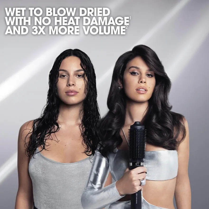 ghd Duet Blow Dry 2-in-1 Hair Dryer Brush Black lämpökiharrin