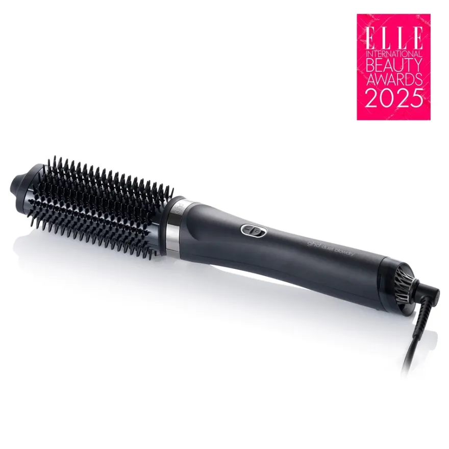ghd Duet Blow Dry 2-in-1 Hair Dryer Brush Black lämpökiharrin
