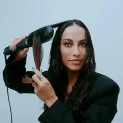 ghd Duet Blow Dry 2-in-1 Hair Dryer Brush Black lämpökiharrin