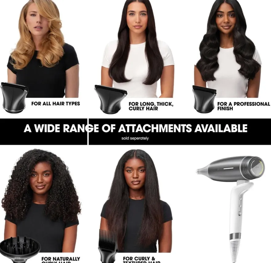 ghd Speed Silver White hiustenkuivaaja