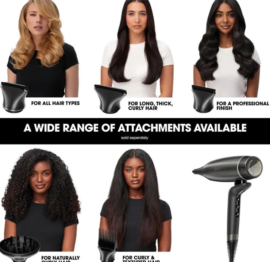 ghd Speed Titanium Black hiustenkuivaaja