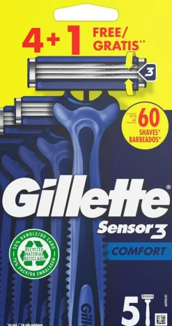 Gillette Sensor3 Comfort 4+1kpl varsiterä