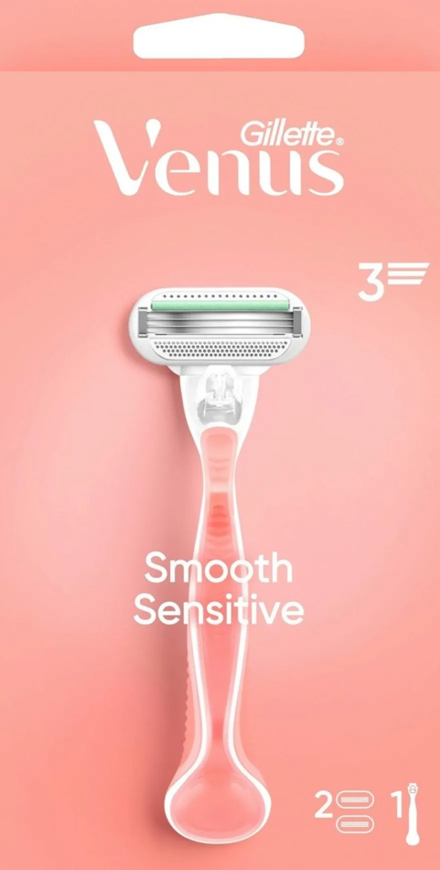 Gillette Venus Smooth Sensitive ihokarvanajohöylä+1 terä