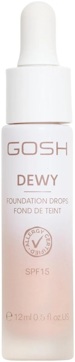 Gosh Dewy Foundation Drops 008 Tan meikkivoide 12ml