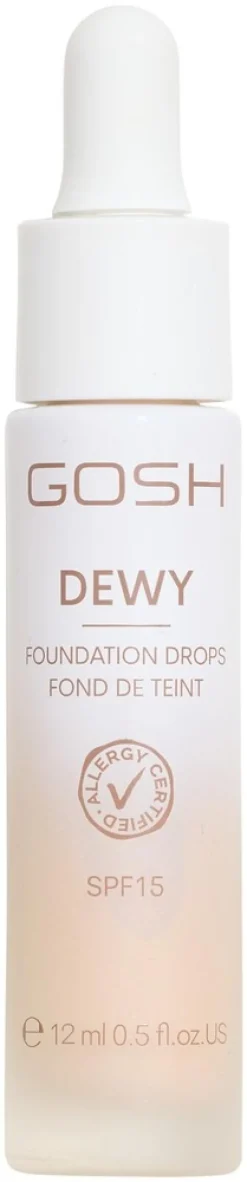Gosh Dewy Foundation Drops 008 Tan meikkivoide 12ml