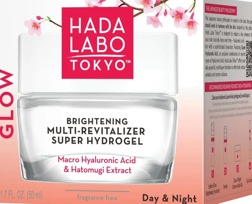 HADA LABO TOKYO GLOW Brightening Multi-Revitalizer Super Hydrogel -kasvovoide 50ml