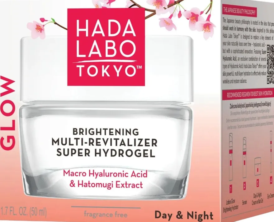 HADA LABO TOKYO GLOW Brightening Multi-Revitalizer Super Hydrogel -kasvovoide 50ml