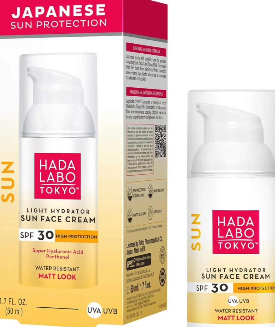 HADA LABO TOKYO Light Hydrator Sun Face Cream SPF 30 aurinkovoide kasvoille 50ml
