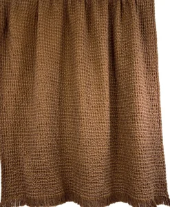 Haomy Päiväpeitto Tempo puuvilla 240x260 cm ruskea