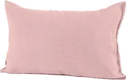 Haomy Tyynynpäällinen Limy pellava-puuvilla 40x60 cm vaaleanpunainen
