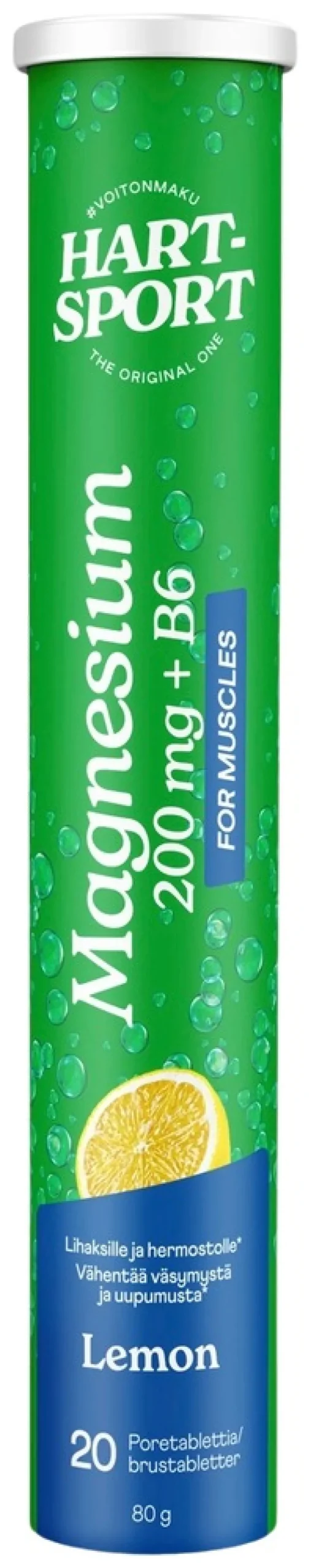Hart-Sport Magnesium poretabletti lemon 20 tbl