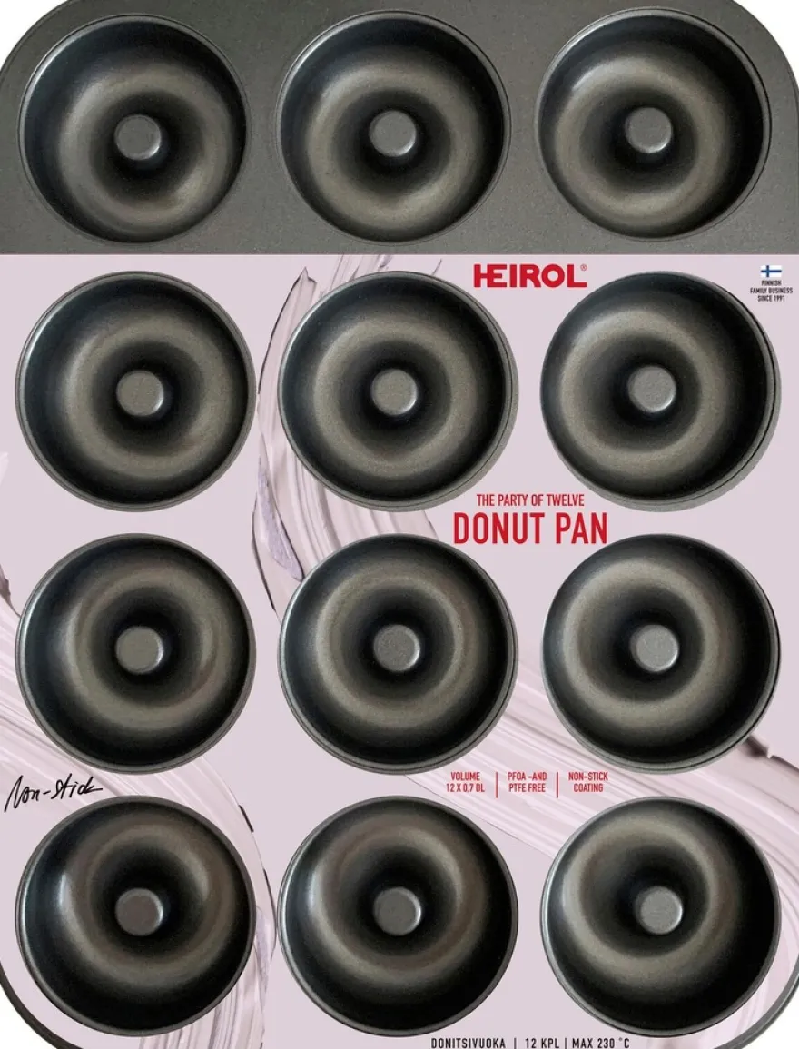 Heirol donitsivuoka (12 kpl), pinnoitettu