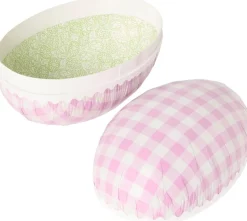 Åhléns Ginham paperinen koristemuna 30 cm pinkki