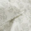Åhléns Home Elise satiinipussilakanasetti 150x210+50x60 cm vihreä kukallinen