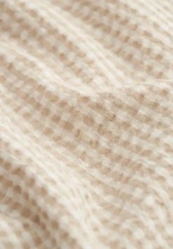Åhléns Home Mini Gingham tyynyliina 50x60 cm beige ruudullinen