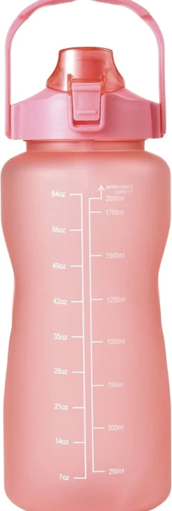 Åhléns Home Motivation juomapullo 2 L pinkki