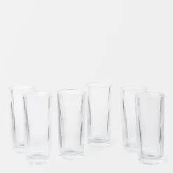 Åhléns Home Plissé drinkkilasi 13,5 cm 6 kpl