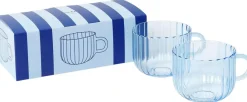 Åhléns Home Rill lasi 2 kpl sininen 40 cl