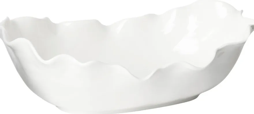 Åhléns Home Skira tarjoilukulho 34,4x21 cm valkoinen