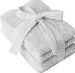 Åhléns Home Stella pyyhesetti 4 kpl 30x30cm vaaleanharmaa