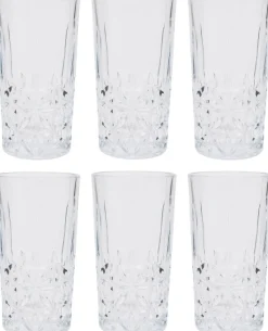 Åhléns Home TEXAS Long Drink lasit 6kpl Kirkas