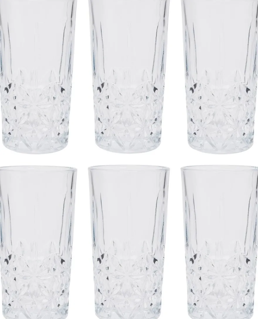 Åhléns Home TEXAS Long Drink lasit 6kpl Kirkas