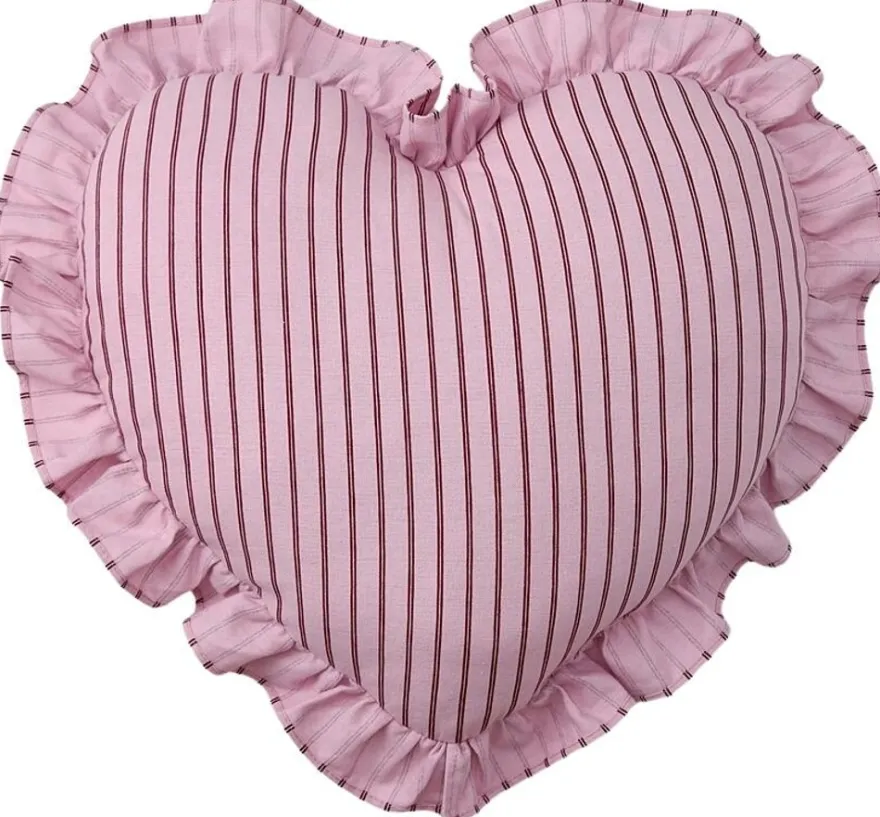 Åhléns Valentine heart sisustustyyny 40x40cm pinkki