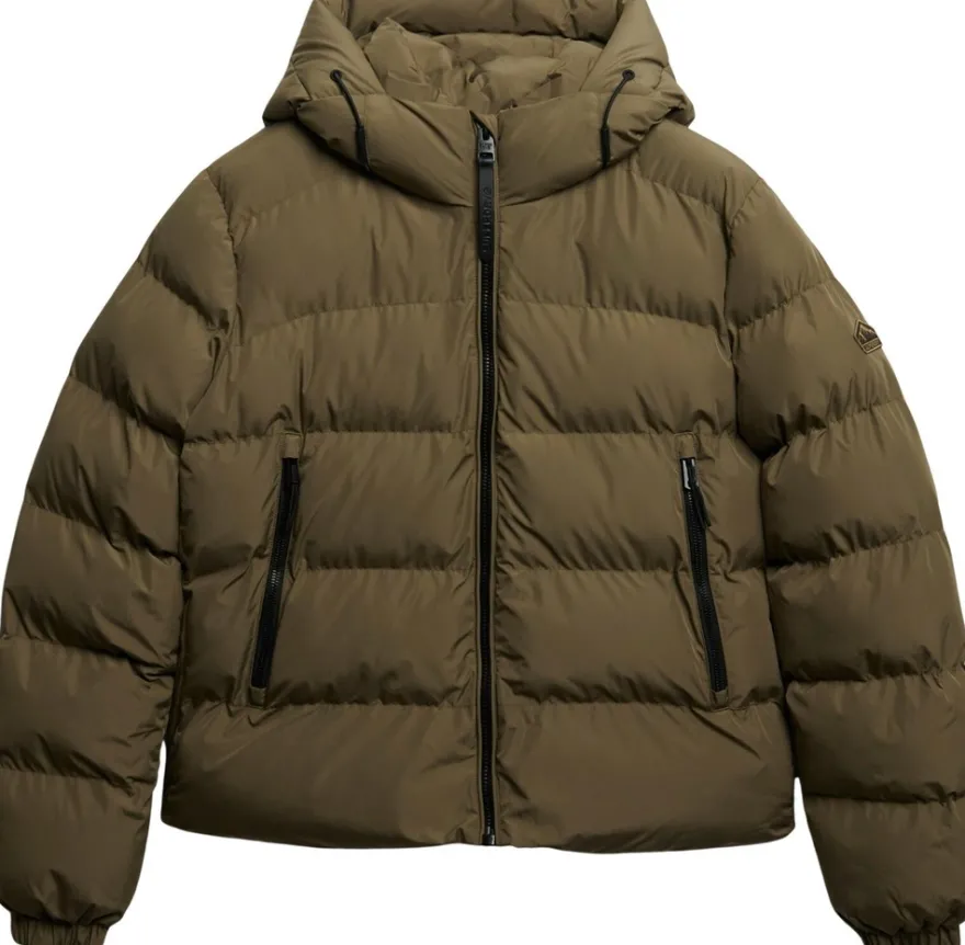 Hooded Sports Puffer takki