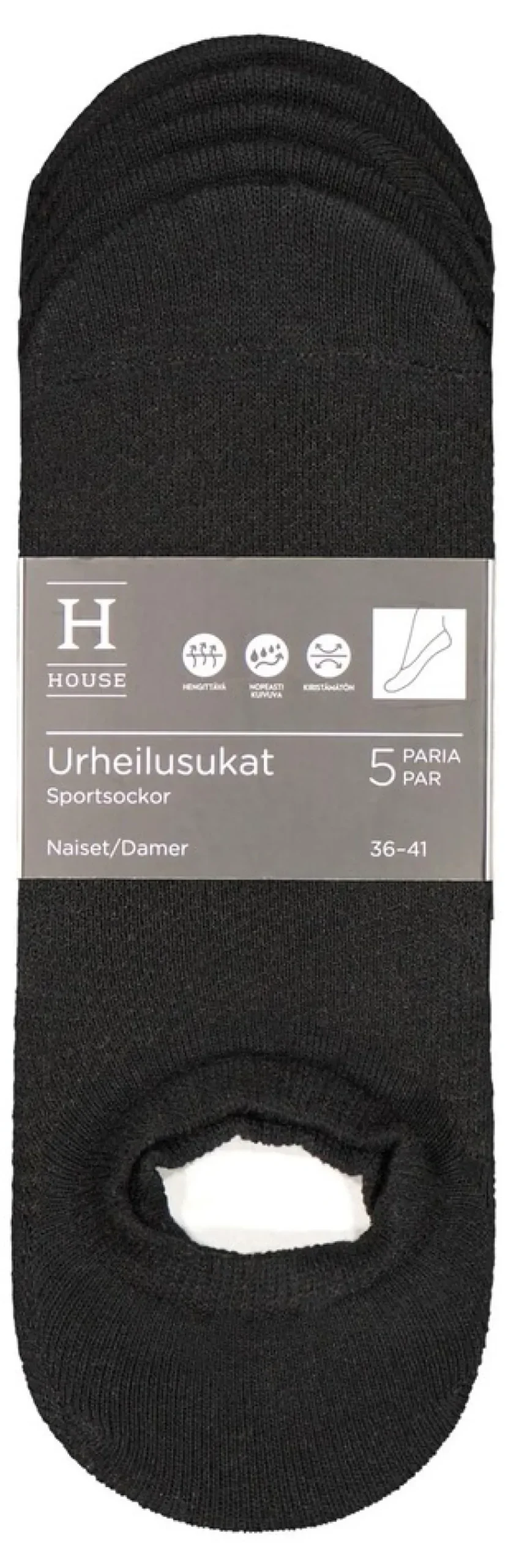 House naisten sneakersukat 214H062311 5-pack