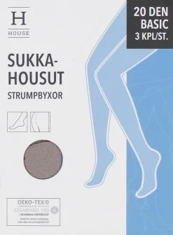 House naisten sukkahousut basic 20 den SH20X3HR musta, koko 36–44 3-pack
