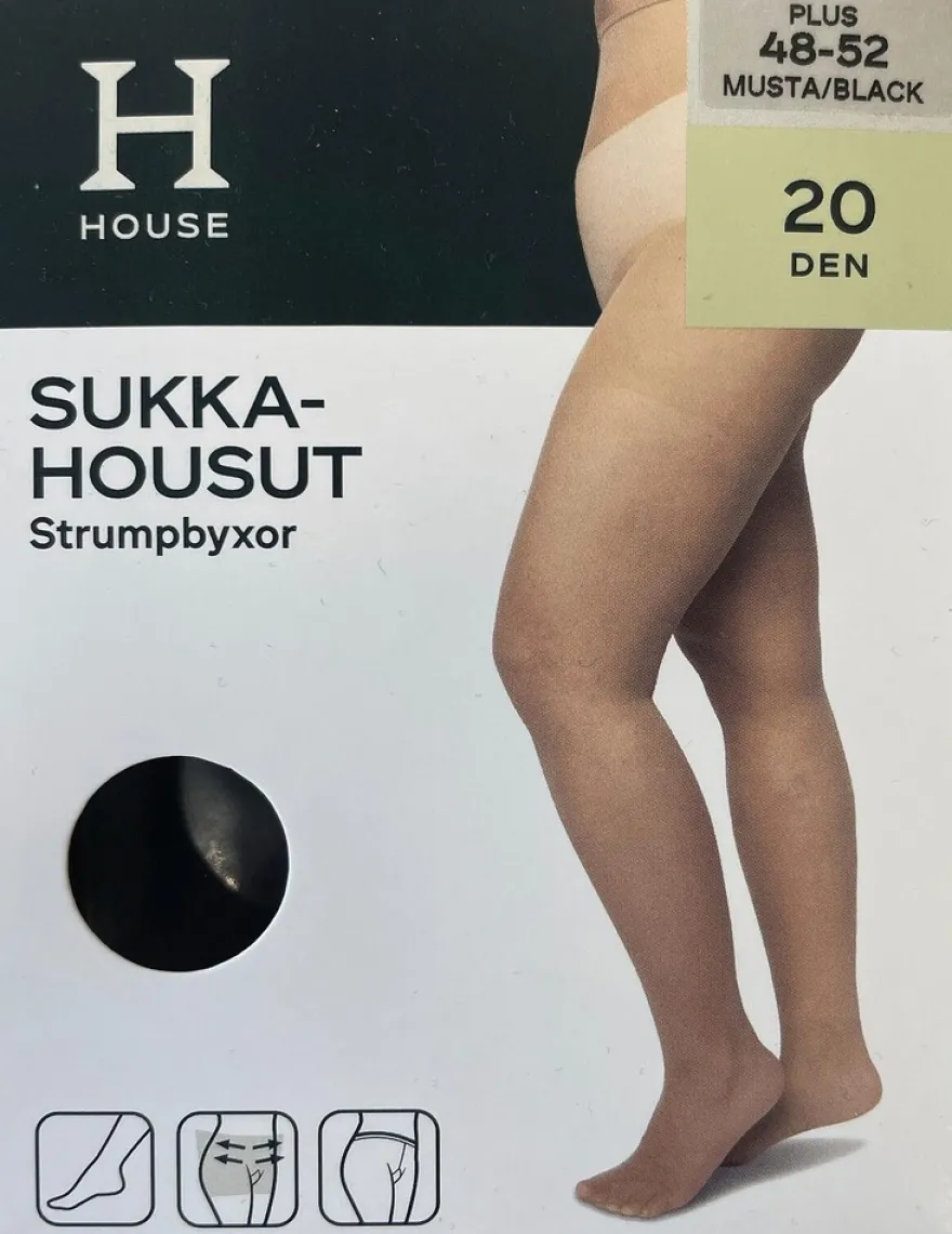 House naisten sukkahousut 20 den, plus-koko