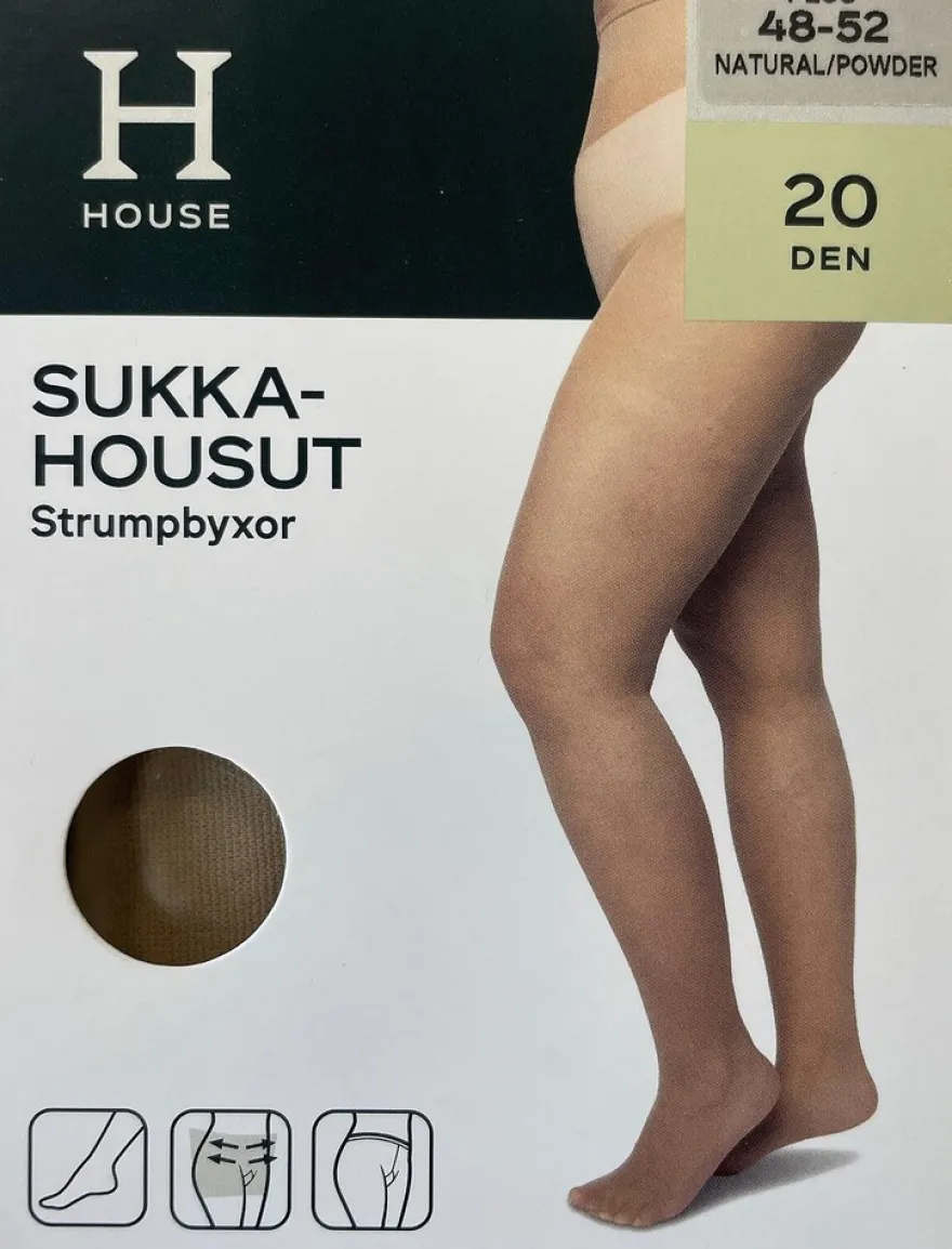 House naisten sukkahousut 20 den, plus-koko
