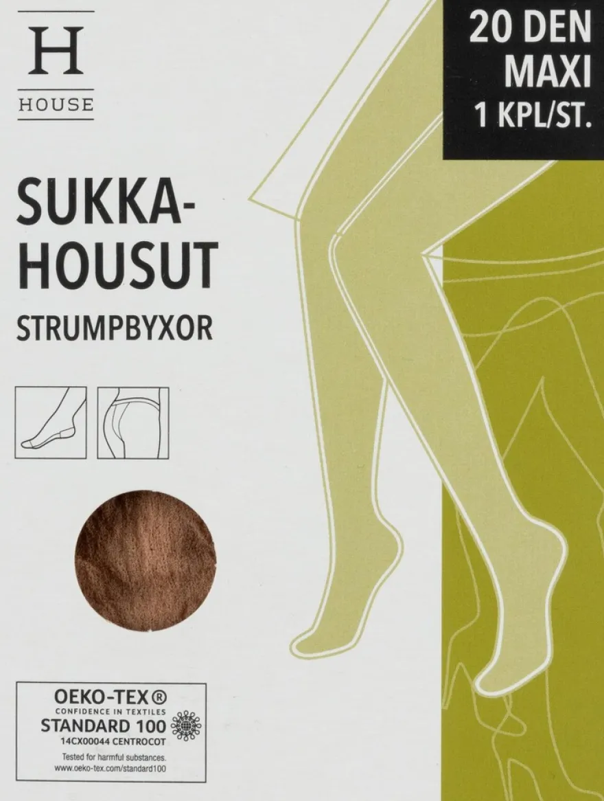 House naisten sukkahousut maxi 20 den plus-koko Soft Grey, koko 48-52