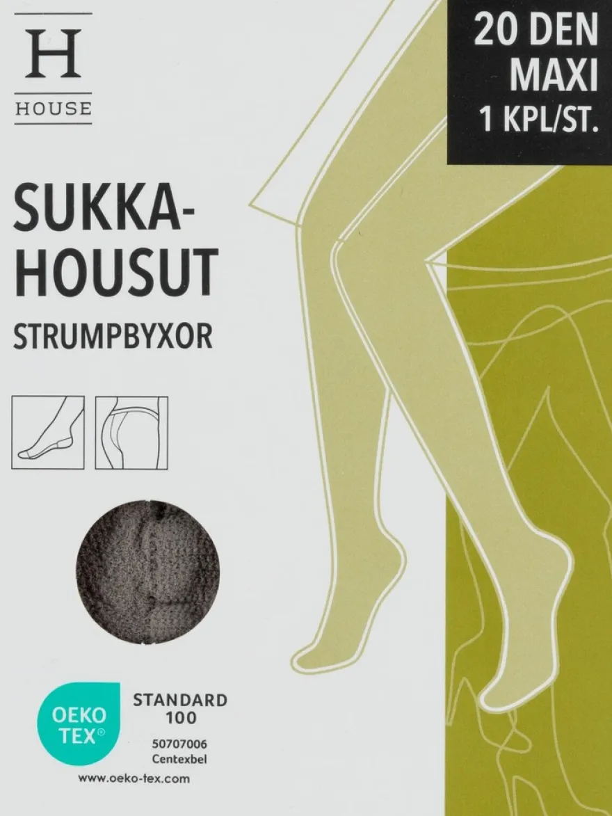 House naisten sukkahousut maxi 20 den plus-koko Soft Grey, koko 48-52
