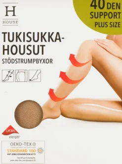 House naisten tukisukkahousut 40 den support plus