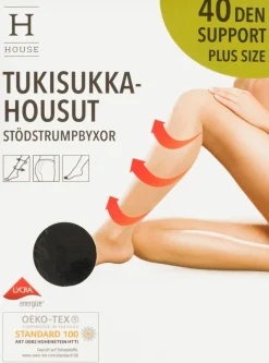 House naisten tukisukkahousut 40 den support plus