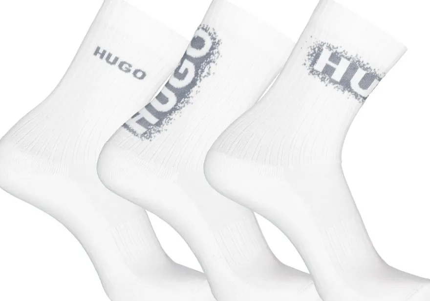 Hugo Spray Logo 3-pack tennissukat