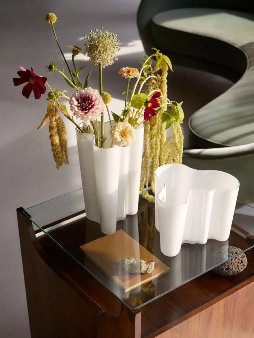 Iittala Aalto maljakko 16 cm, valkoinen