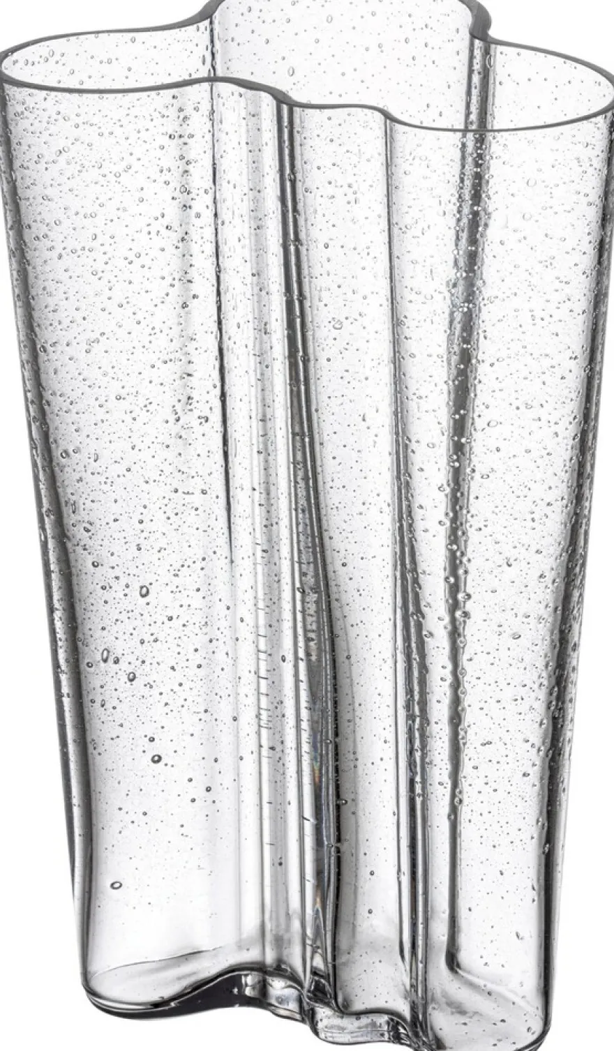 Iittala Aalto maljakko 201mm kuplalasi kirkas