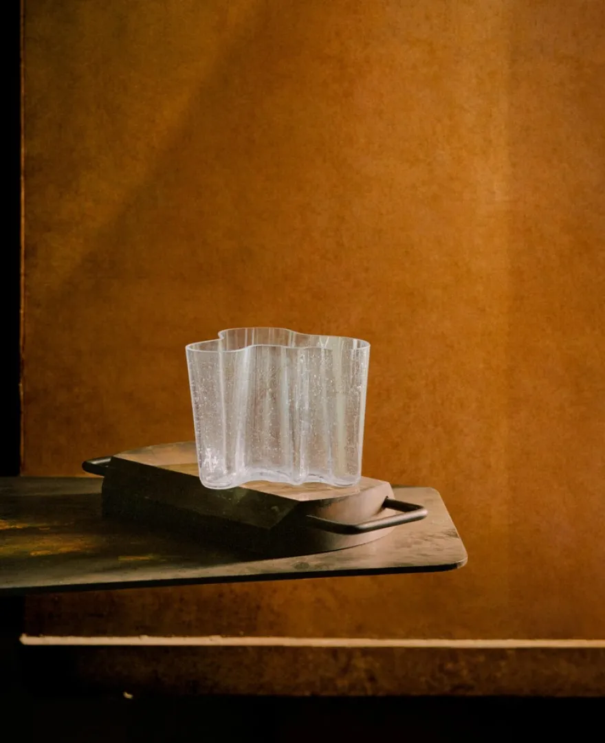 Iittala Aalto maljakko 160 mm kuplalasi kirkas