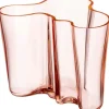 Iittala Aalto maljakko 160mm lohenpunainena