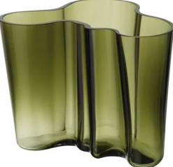 Iittala Aalto maljakko 160 mm sammaleenvihreä
