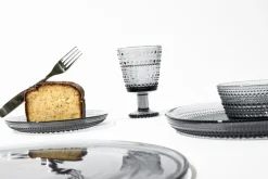 Iittala Kastehelmi juomalasi 26cl harmaa 2kpl