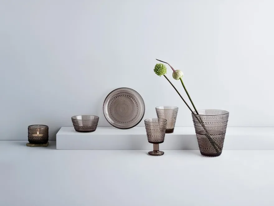 Iittala Kastehelmi kynttilälyhty 64 mm pellava