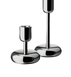 Iittala Nappula kynttilänjalka 183mm teräs