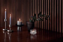 Iittala Nappula kynttilänjalka 183mm teräs