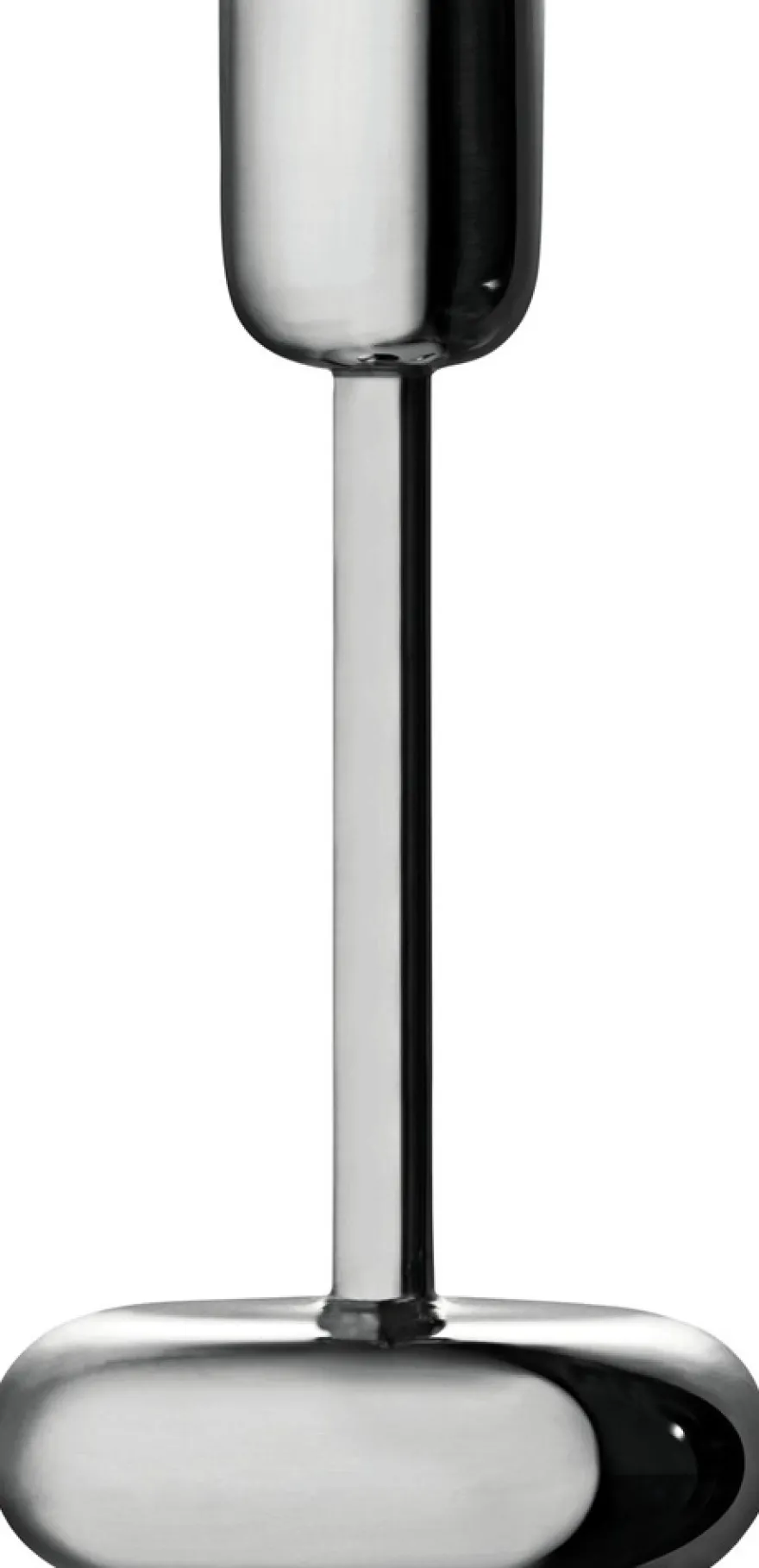 Iittala Nappula kynttilänjalka 183mm teräs