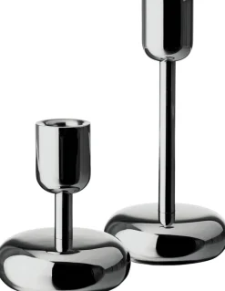 Iittala Nappula kynttilänjalka 107mm teräs