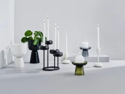 Iittala Nappula kynttilänjalka 183mm valkoinen