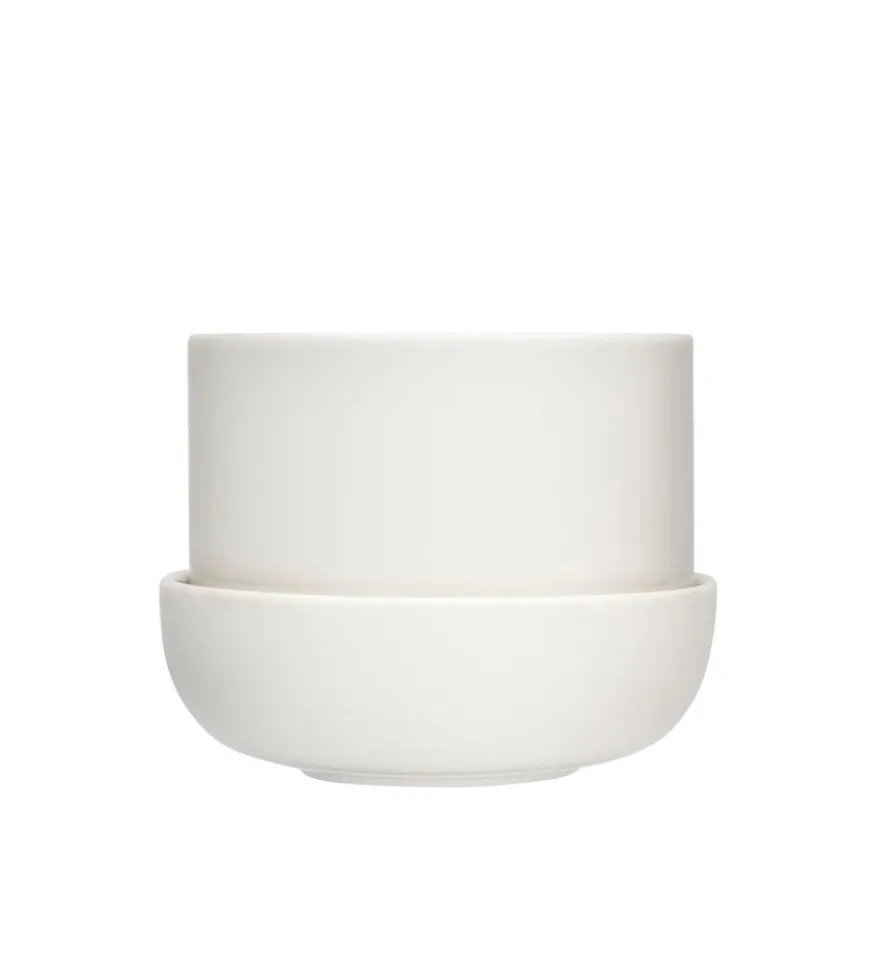 Iittala Nappula ruukku ja vati S 170x130 mm valkoinen